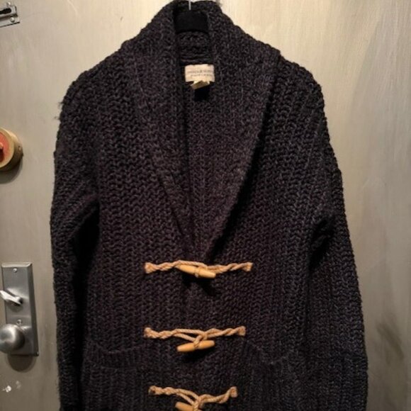 Denim & Supply Ralph Lauren Chunky Knit Wood Toggle Sweater Cardigan - Picture 6 of 16